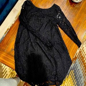 Black lace dress